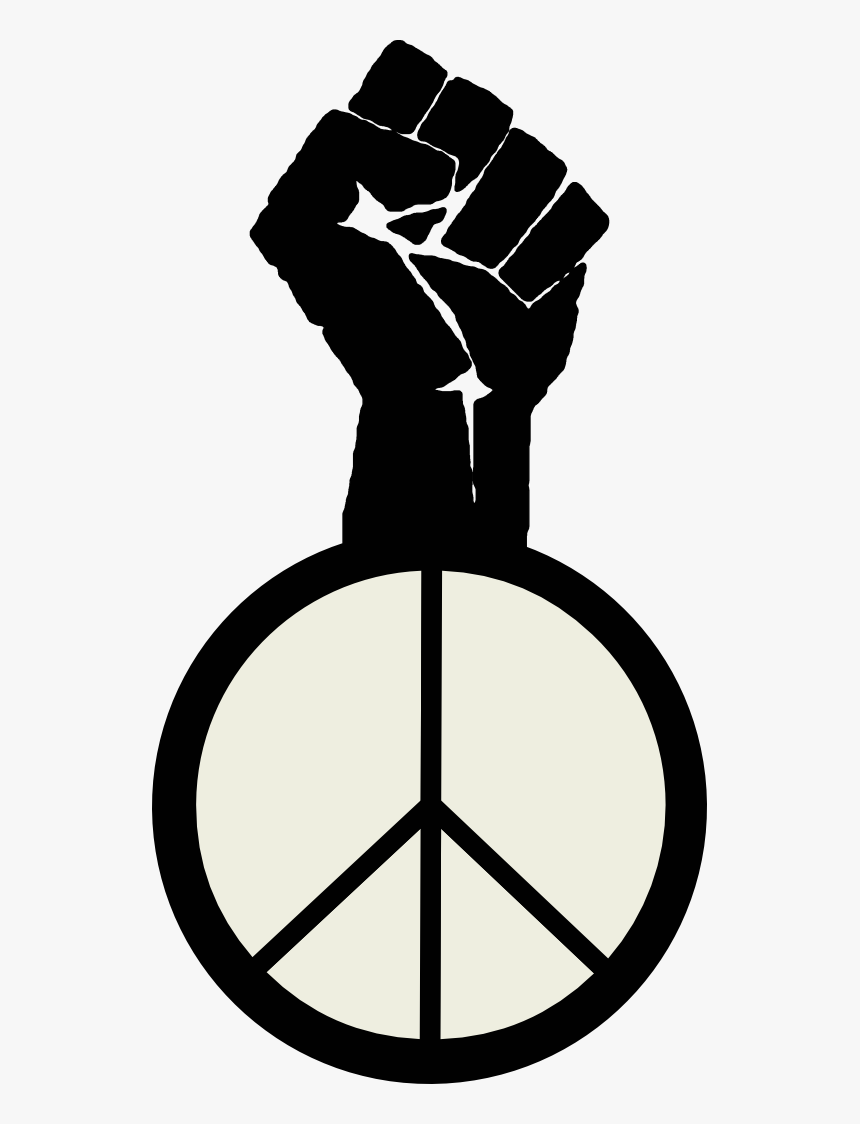 Art Svg File Occupy Wall Street Fight The Power Peace - Transparent Black Power Fist, HD Png Download, Free Download