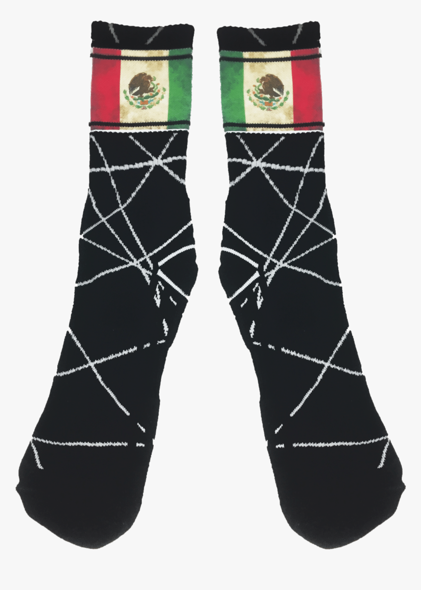 Viva Mexico Dye Sublimation Fitness Crew Socks - Sock, HD Png Download, Free Download