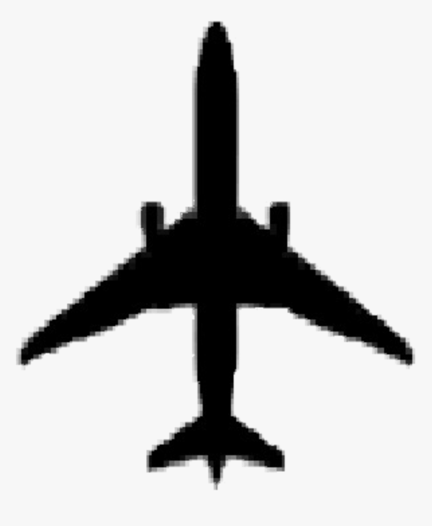 Airplane Boeing 737 Silhouette Clip Art - Silhouette Airplane Clipart, HD Png Download, Free Download