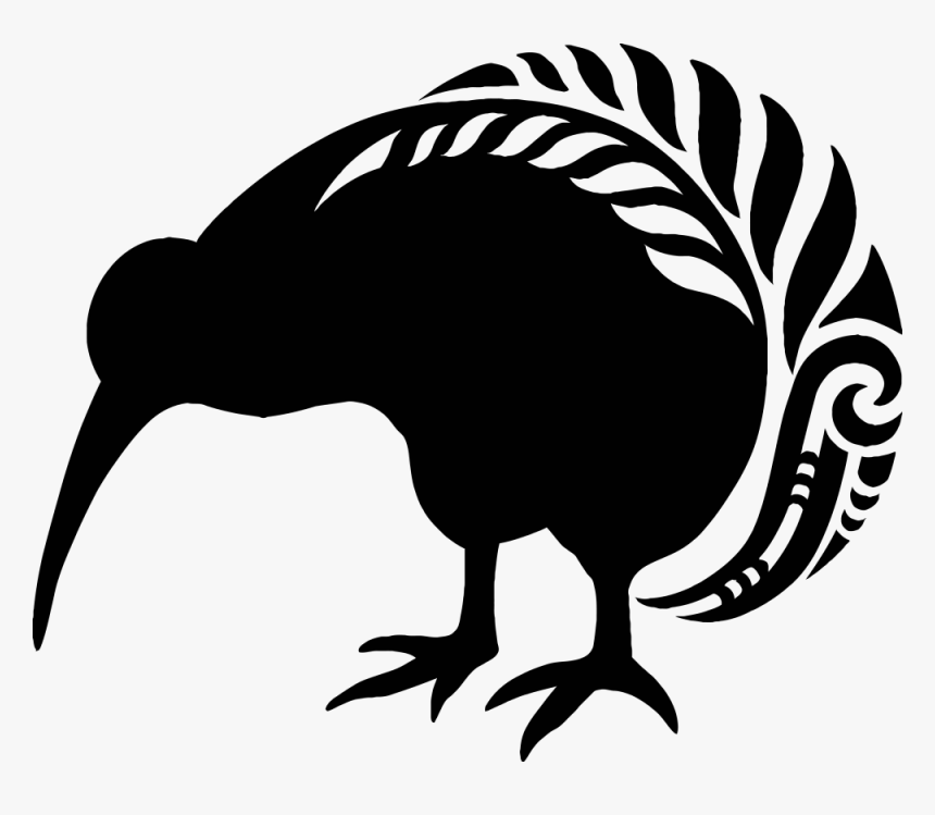 Transparent Kiwi Clipart - Kiwi New Zealand Fern, HD Png Download, Free Download