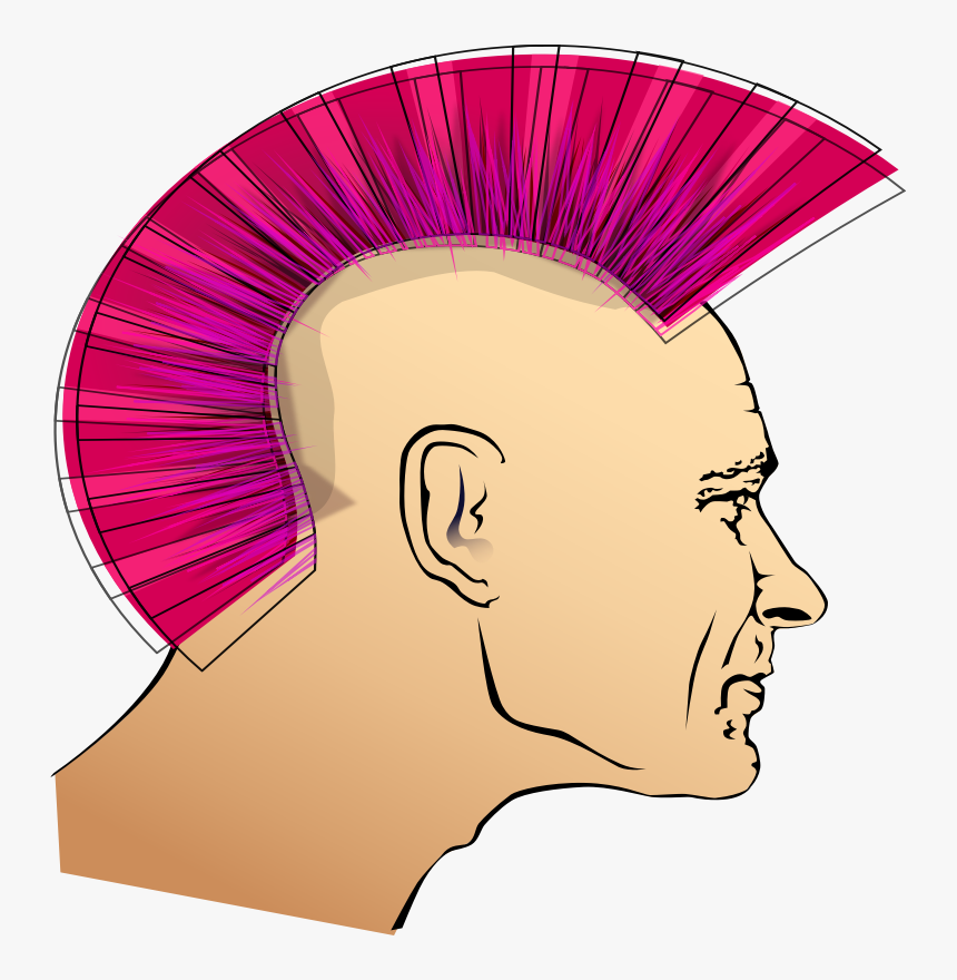 Punk Man - Punk Hair Clip Art, HD Png Download, Free Download