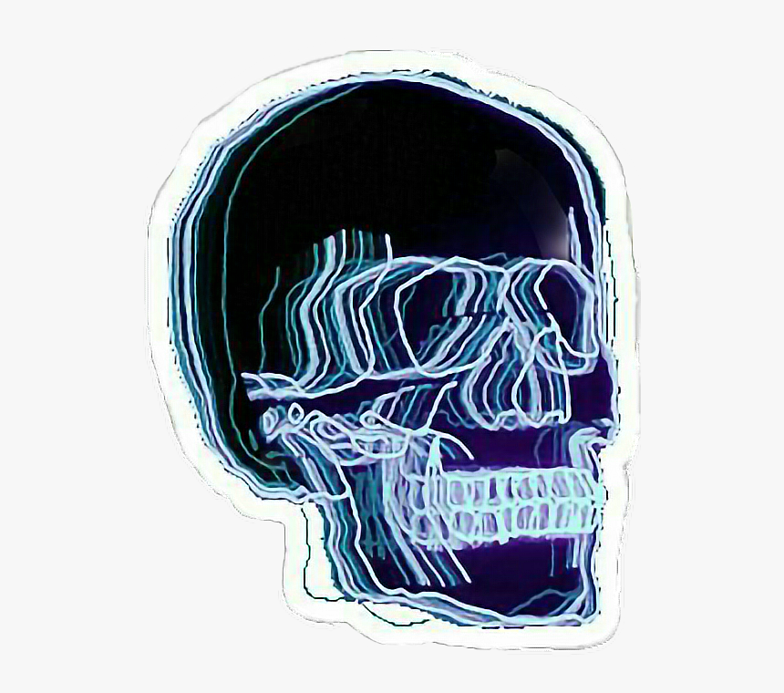 #skeleton #rock #face #party #partyhead - Stickers Trippy, HD Png Download, Free Download