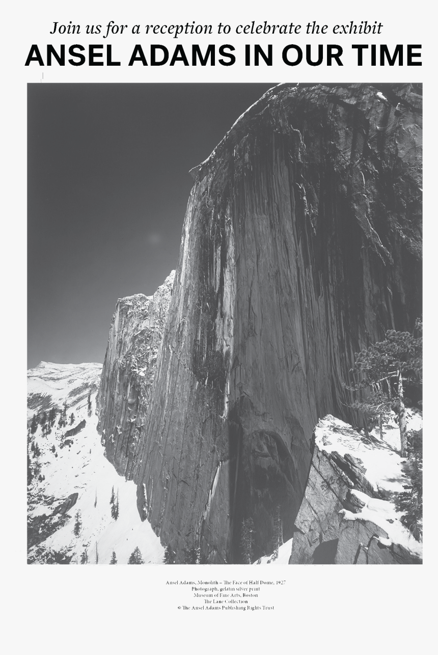 Monolith Face Of Half Dome Ansel Adams, HD Png Download, Free Download