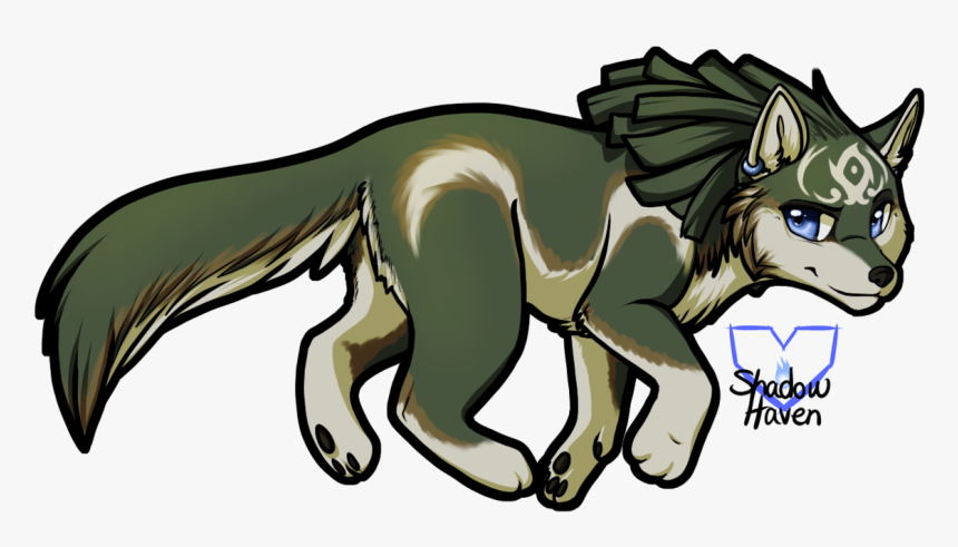 Wolf Link Chibi Speedpainting By Shadowhaven0-d5b425e - Chibi Wolf Link, HD Png Download, Free Download