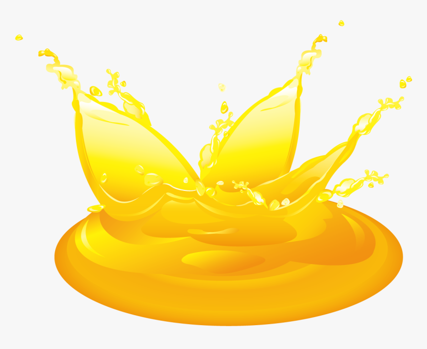 Orange Yellow Fruit Splashes, HD Png Download, Free Download