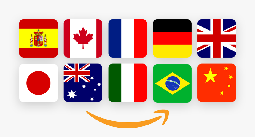 Amazon Countries - Australia Canada New Zealand Uk Flags, HD Png Download, Free Download