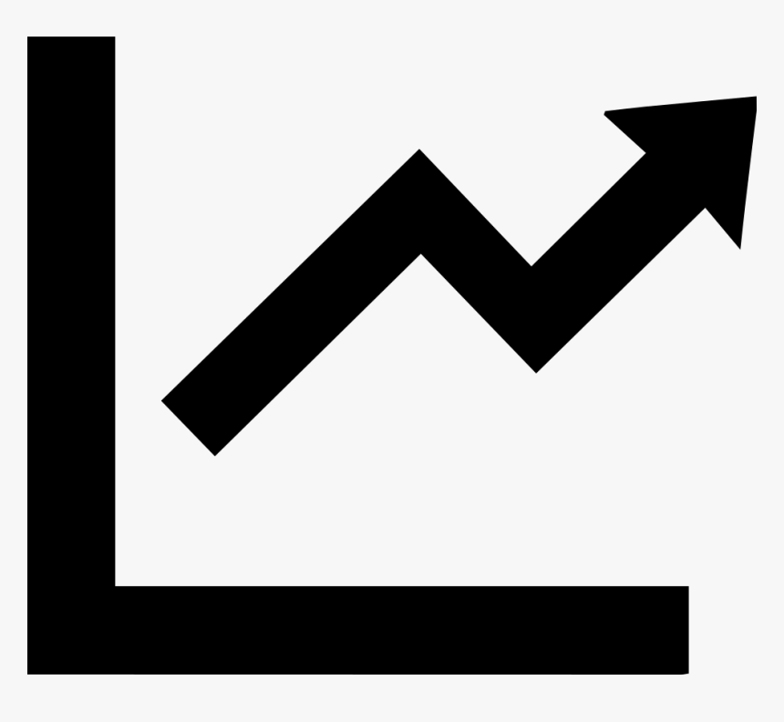 Line Chart Svg Png Icon Free Download Svg - Grey Growth Chart Icon, Transparent Png, Free Download