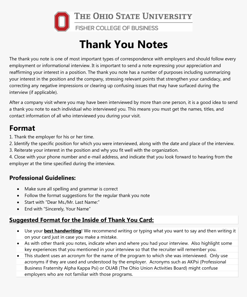 Basic Thank You Notes Main Image - Site Visit Thank You Note, HD Png Download, Free Download