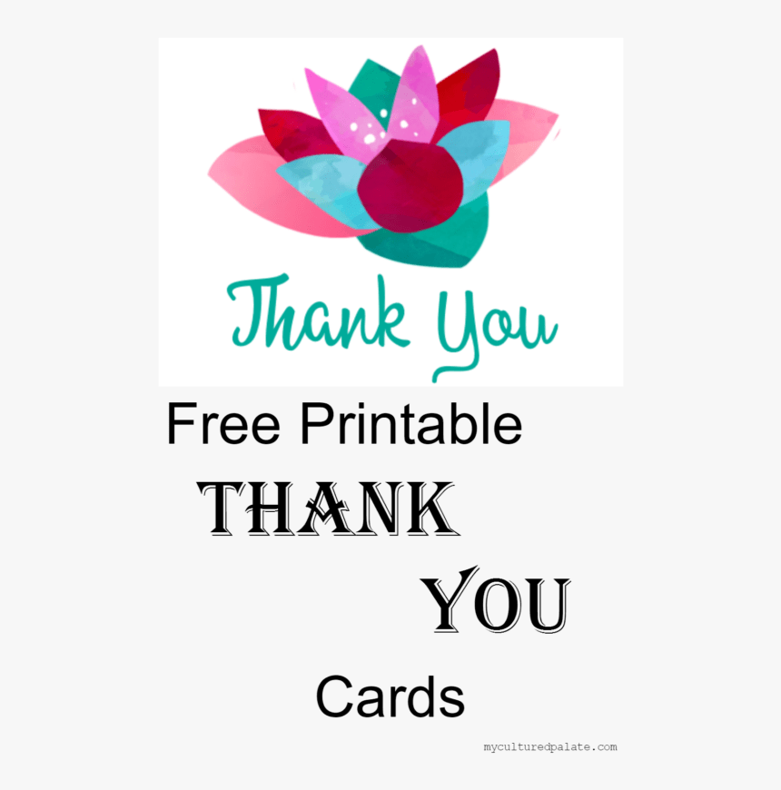 Free Printable Thank You Cards - Poster, HD Png Download, Free Download