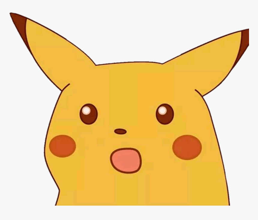 Plantilla De Pikachu Confundido / Sorprendido / Sonriendo - Surprised Pikachu Discord Emoji, HD Png Download, Free Download