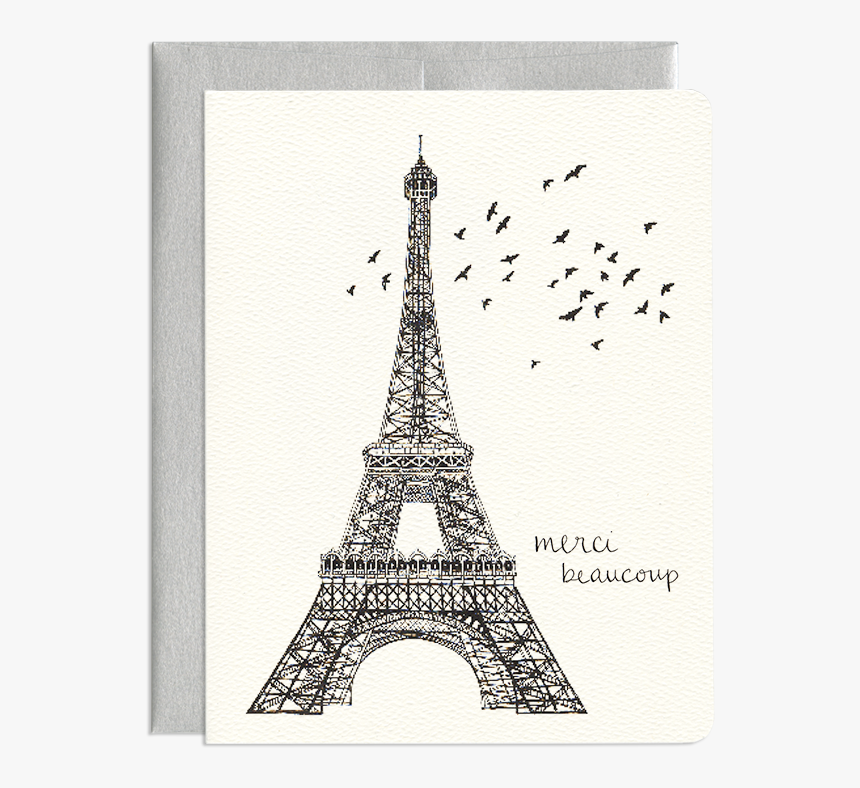 Whimsical Paris Thank You Card - Steeple, HD Png Download, Free Download