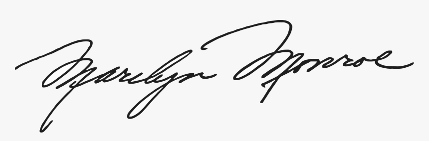 1601px-marilyn Monroe Signature - Marilyn Monroe Signature Png, Transparent Png, Free Download