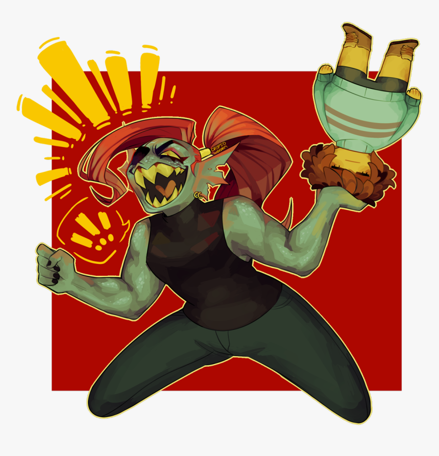 Cryptidw00rm Undertale , Transparent Cartoons - Undyne Cryptidw00rm, HD Png Download, Free Download