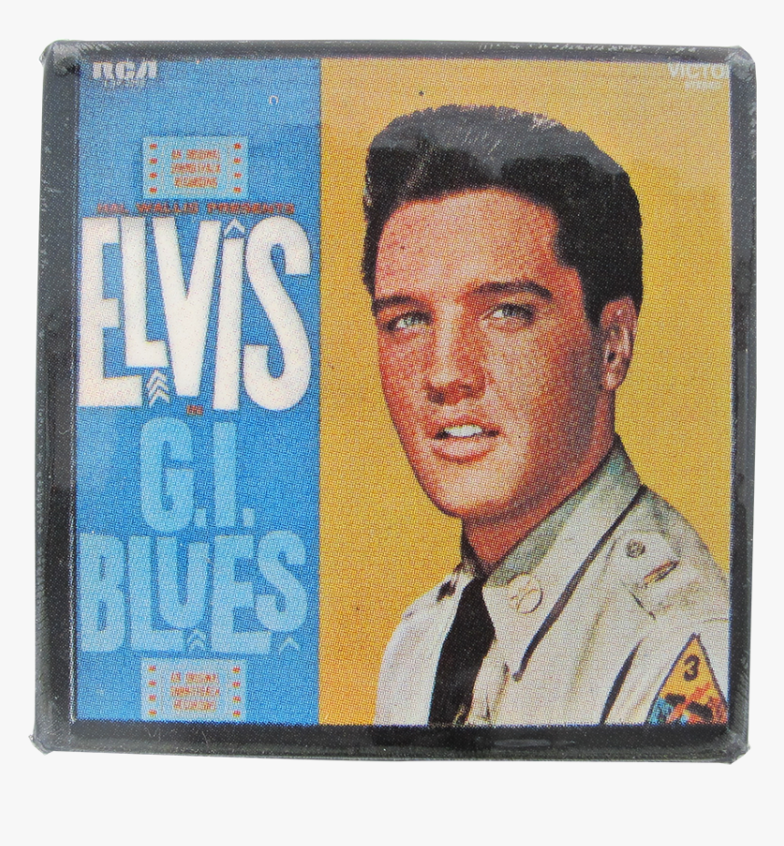 Elvis Gi Blues Music Button Museum - Elvis Presley Gi Blues Vinyl, HD Png Download, Free Download