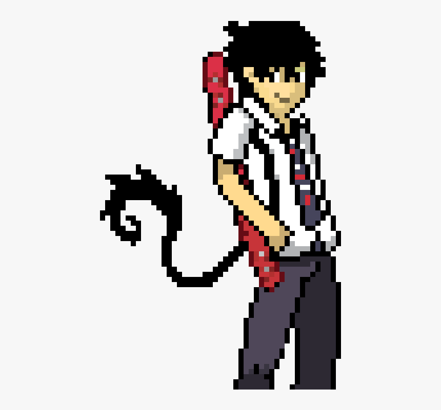 Blue Exorcist Pixel Art, HD Png Download, Free Download