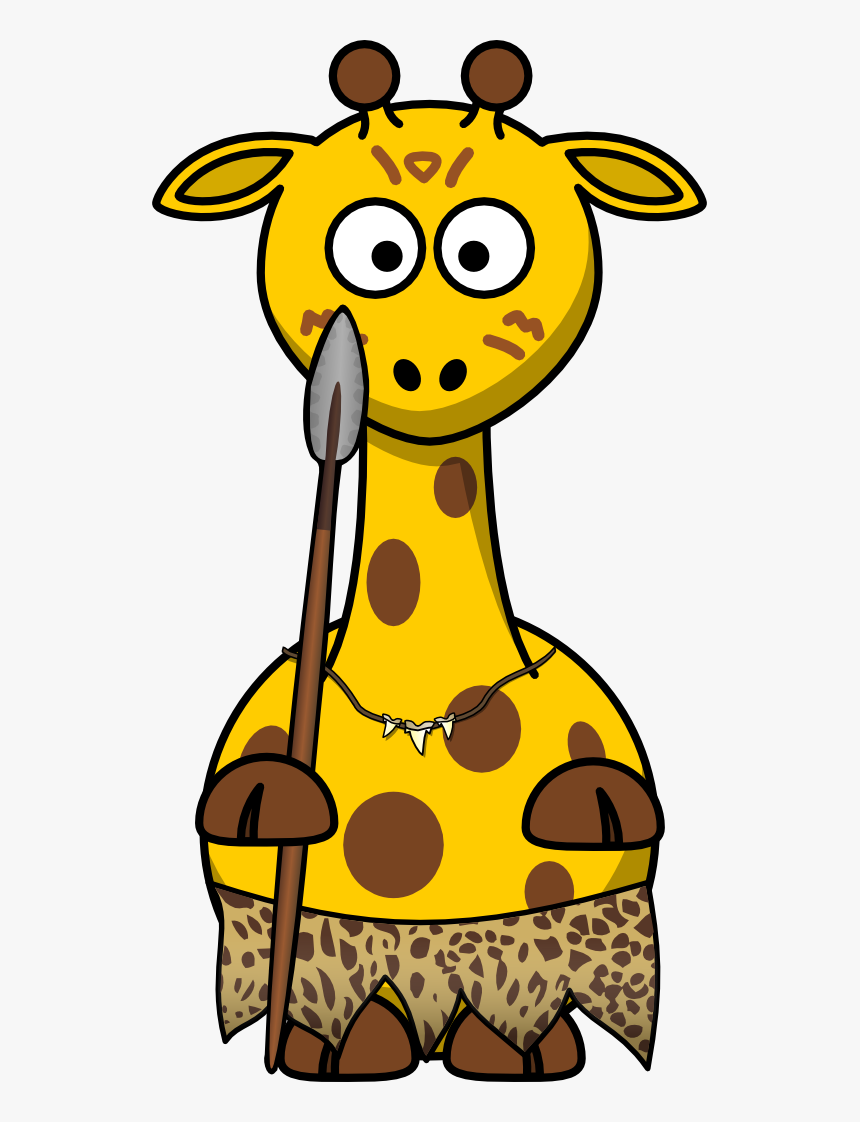 Giraffe Wild 555px - Cartoon Animal Clip Art, HD Png Download, Free Download