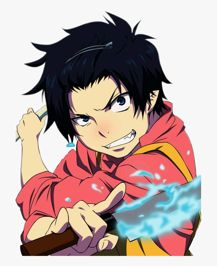 #rin Okumura #rinokumura #anime #ao No Exorcist #blue - Rin Cute Blue Exorcist, HD Png Download, Free Download