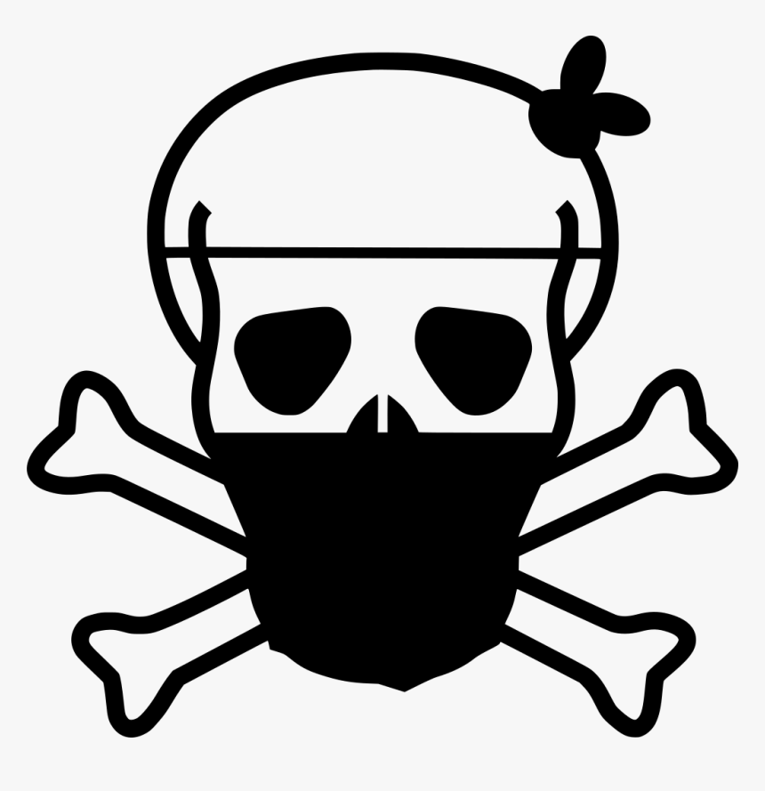 Evil Skull And Crossbones Png, Transparent Png, Free Download