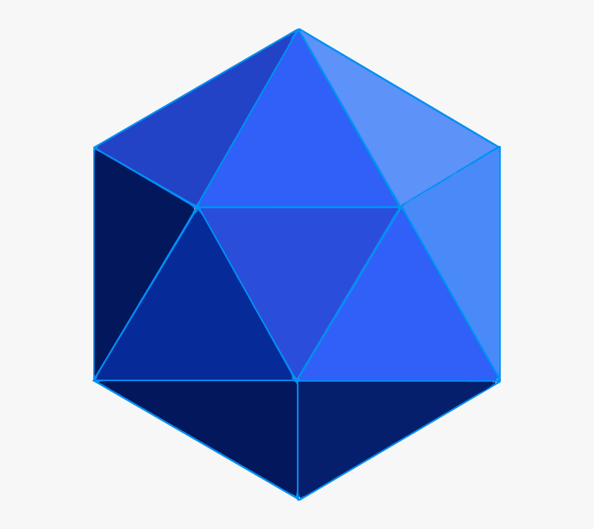 Blue Icosahedron, HD Png Download, Free Download