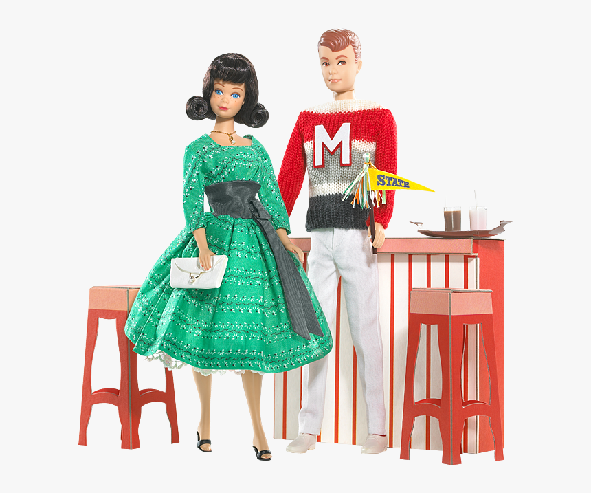 Ken Knitting Pretty Barbie Doll And Skipper Doll Giftset - Alan And Midge Doll, HD Png Download, Free Download