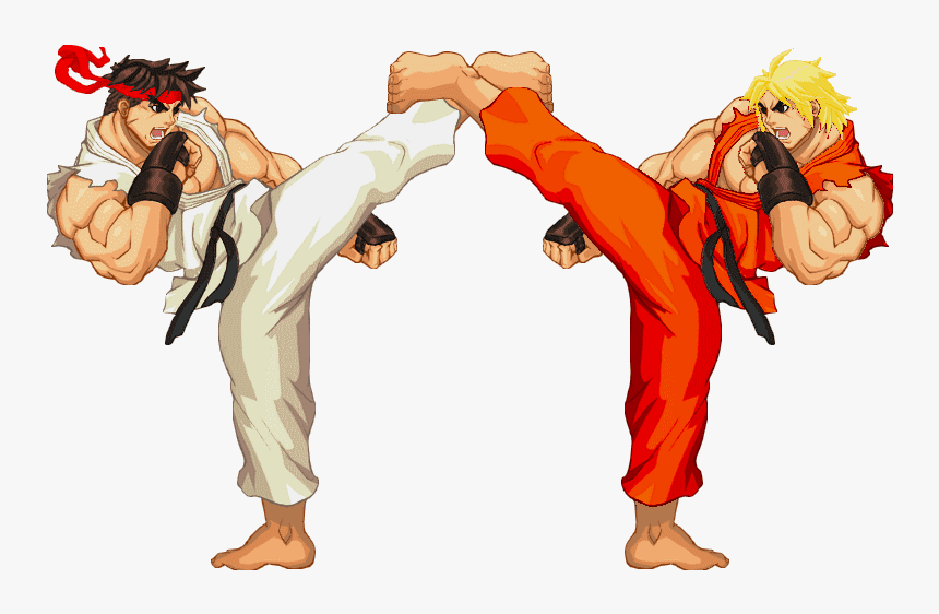 Iniciamos La Saga Con El Street Fighter Original , - Ken Street Fighter 2 Ryu Png, Transparent Png, Free Download