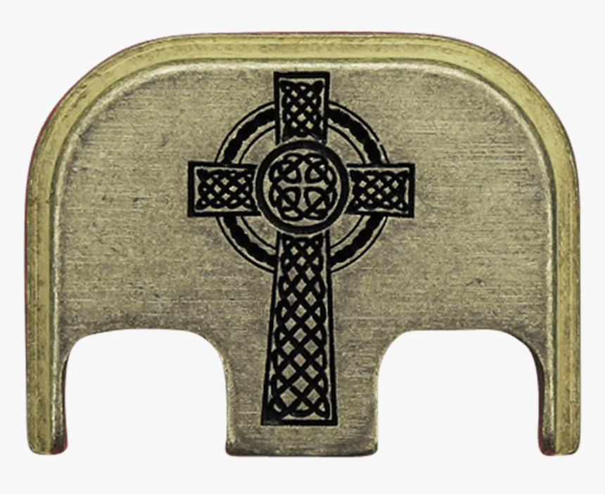 Celtic Cross Brass Rugged Finish Back Plate - Celtic Cross, HD Png Download, Free Download