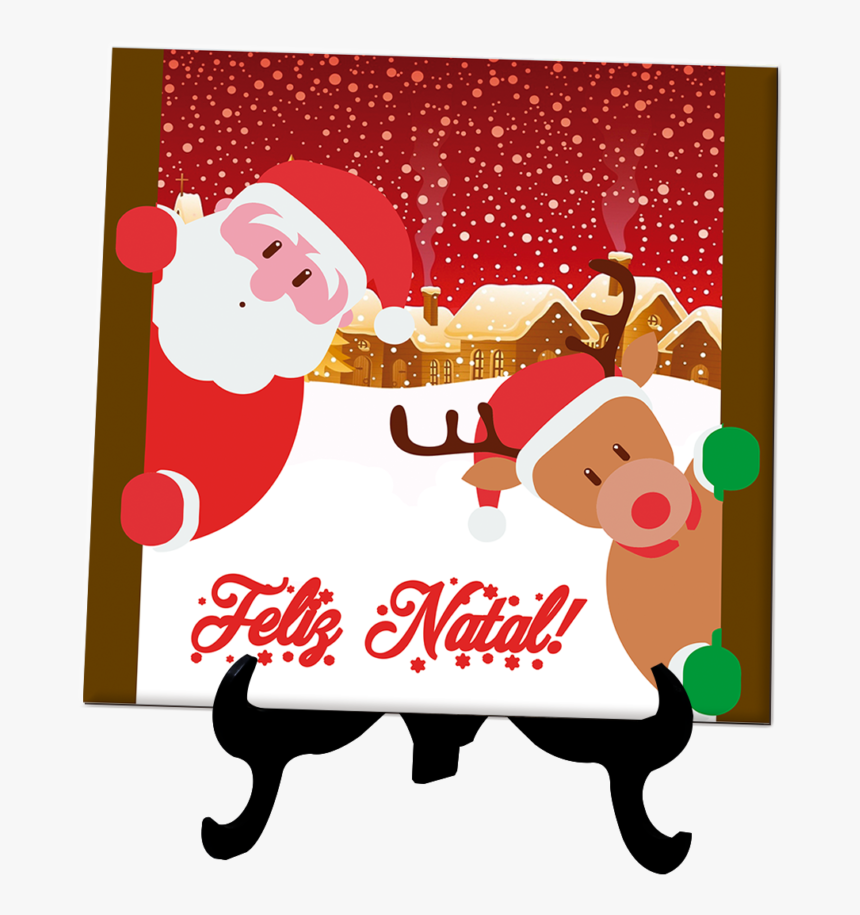 Azulejo Personalizado Feliz Natal - Azulejo Personalizado Natal, HD Png Download, Free Download