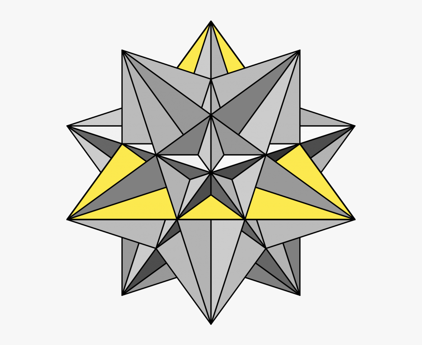 Worksheet, File Great Icosahedron Gray Yellow Face - Kepler Poinsot Solids, HD Png Download, Free Download