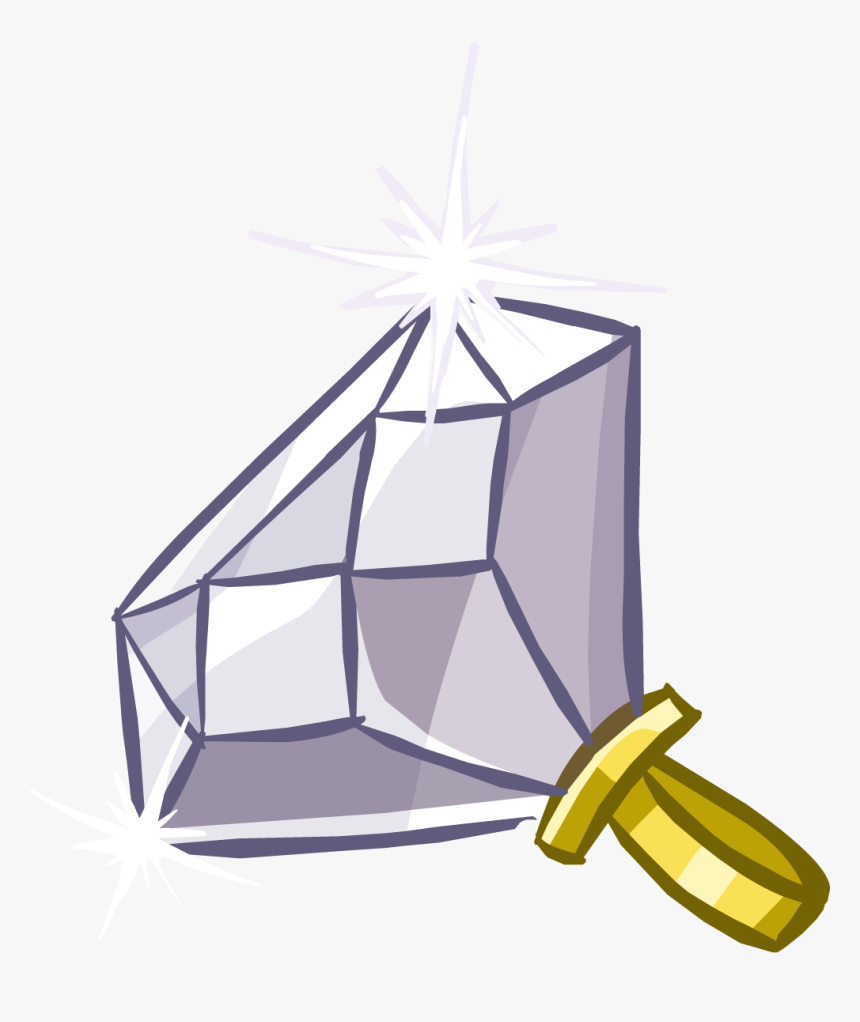 500 Carat Diamond Ring - Club Penguin Diamond Ring, HD Png Download, Free Download