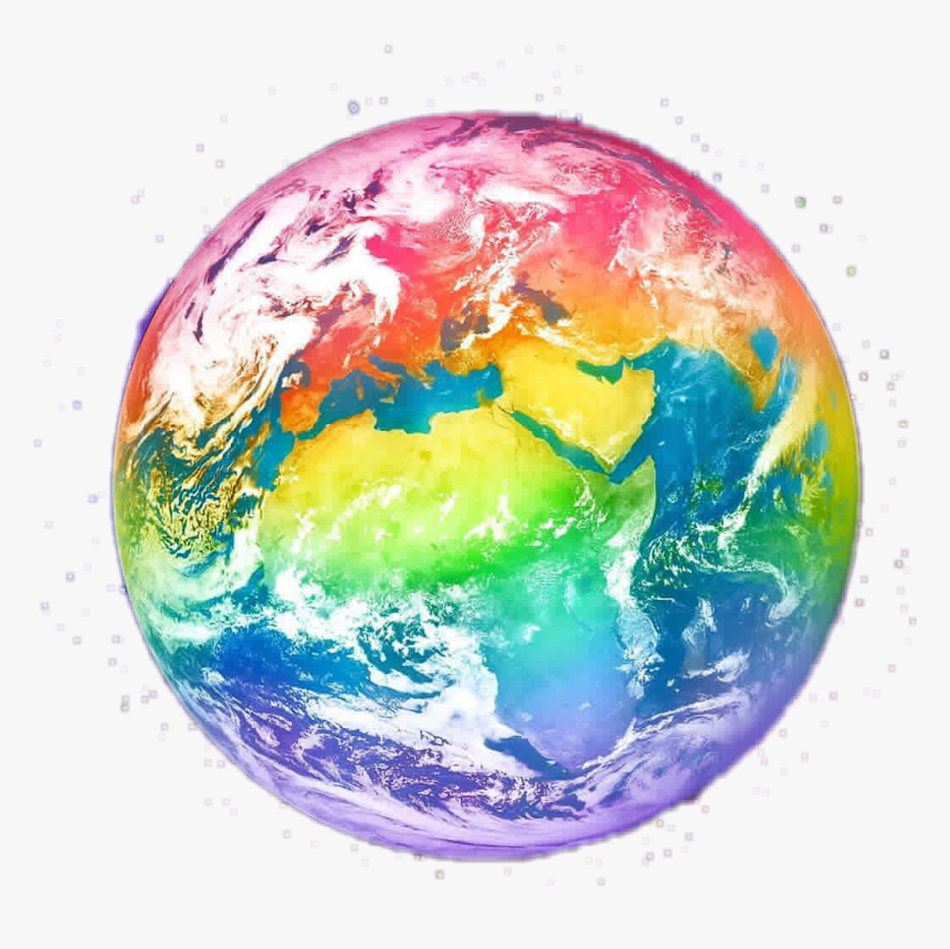 Earth World Rainbowearth - Africa From Space Station, HD Png Download, Free Download