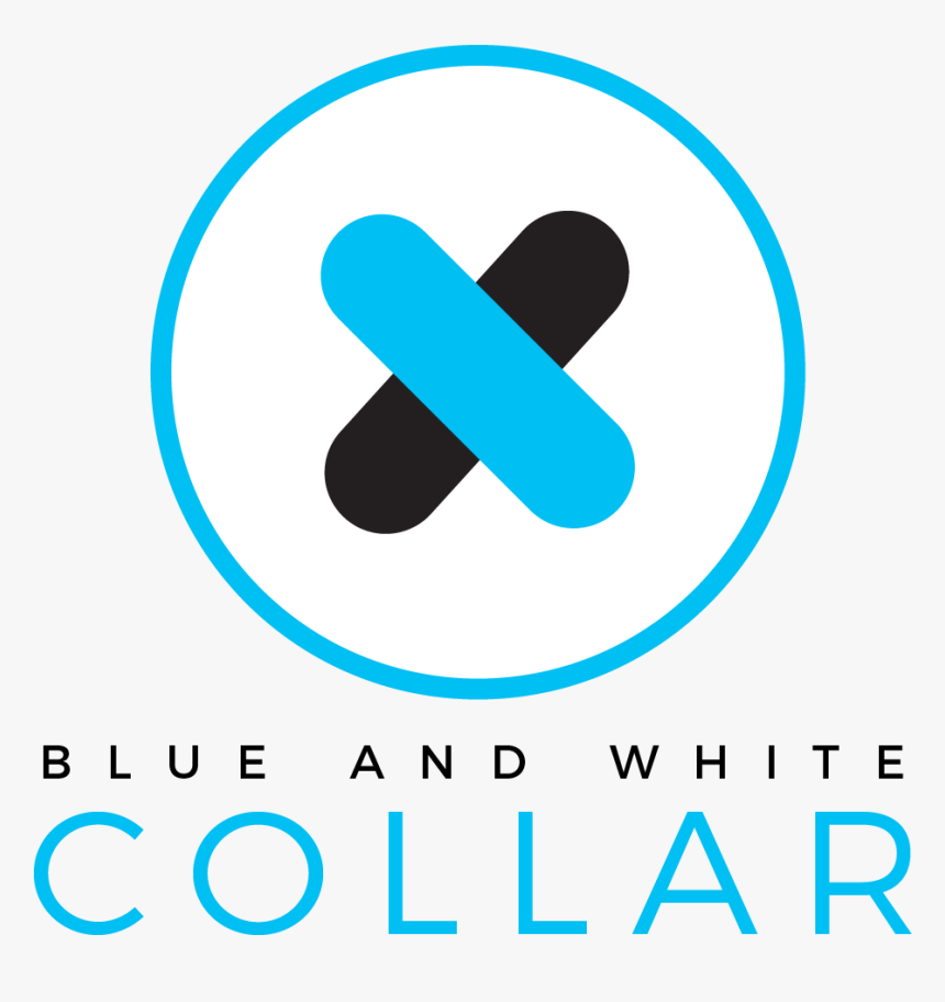 Blue And White Collar Logo - Graphic Design, HD Png Download, Free Download