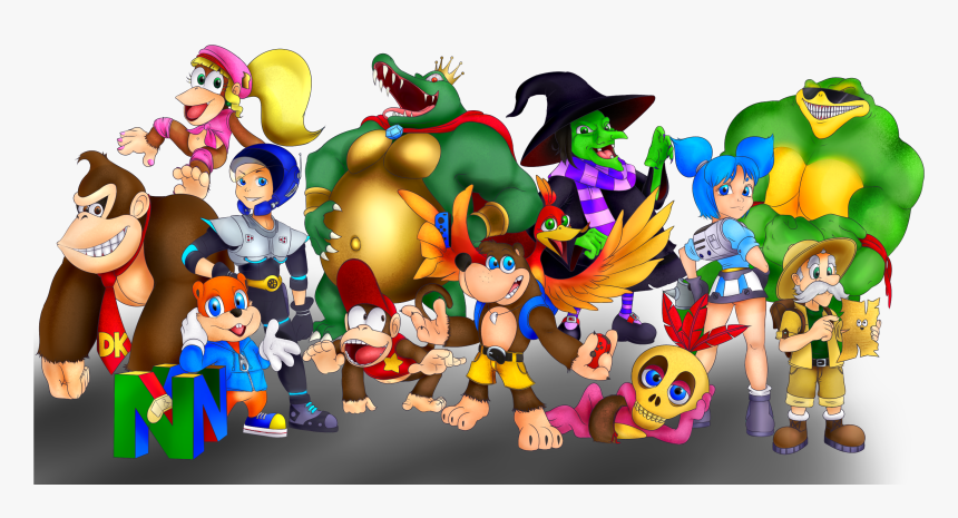 Rare - Conker Smash Bros, HD Png Download, Free Download