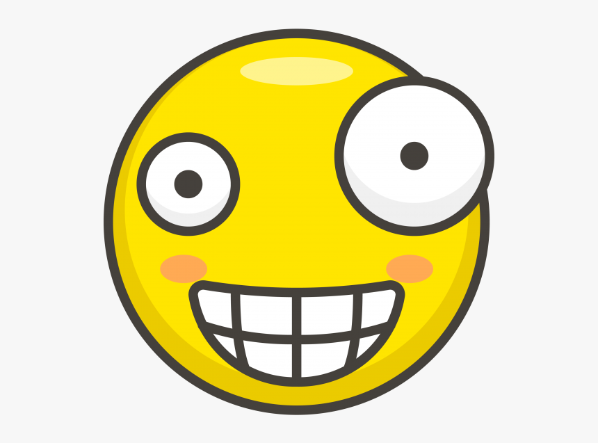 Crazy Face Emoji Clipart - Crazy Face Png, Transparent Png - kindpng