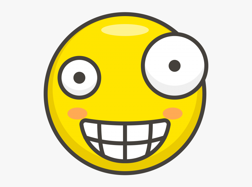 Crazy Face Emoji Clipart - Crazy Face Png, Transparent Png, Free Download