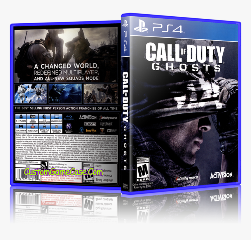 Call Of Duty Ghosts - Call Of Duty Ghosts Ps4 Cover, HD Png Download, Free Download