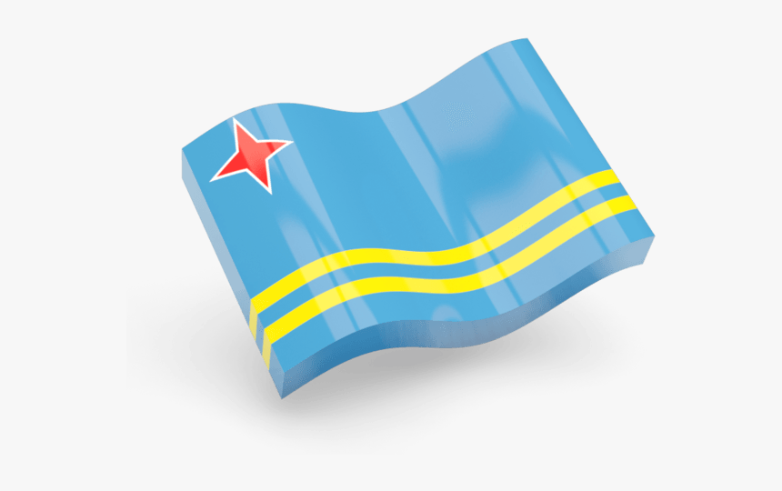 Aruba Flat Wave Icon - Aruba Flag Transparent, HD Png Download, Free Download