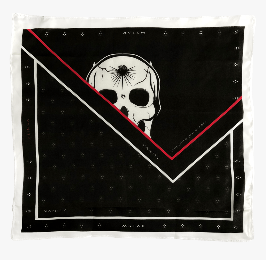 Unraveling Your Demons Vanity Man Silk Bandana - Skull, HD Png Download, Free Download