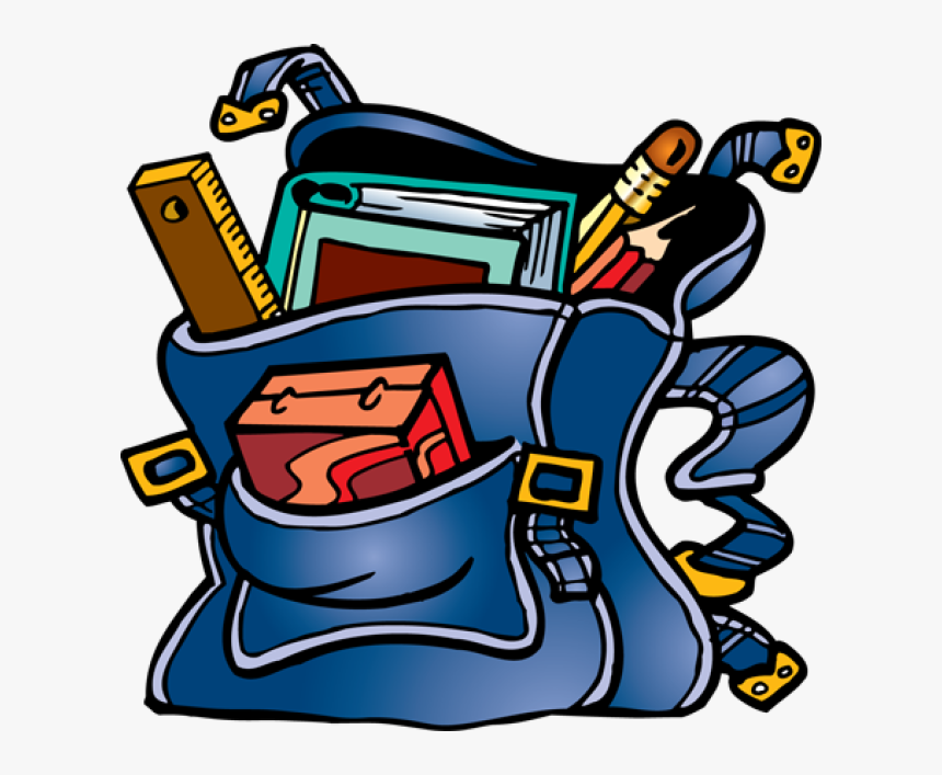 Transparent Back To School Clipart Png - Full School Bag Clipart, Png Download, Free Download