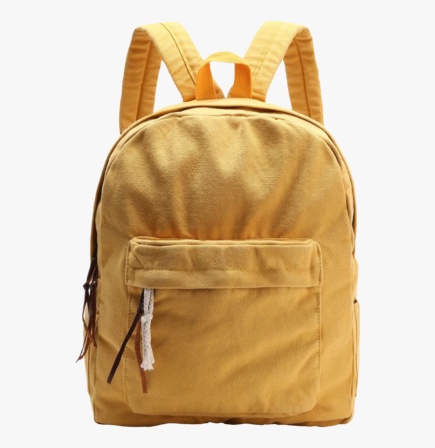 Yellow Backpack🌝 - Outfits For School Romwe, HD Png Download, Free Download