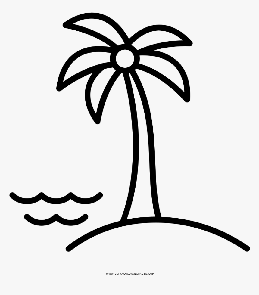 Island Clipart Coloring , Transparent Cartoons - Island Clipart Colorear, HD Png Download, Free Download