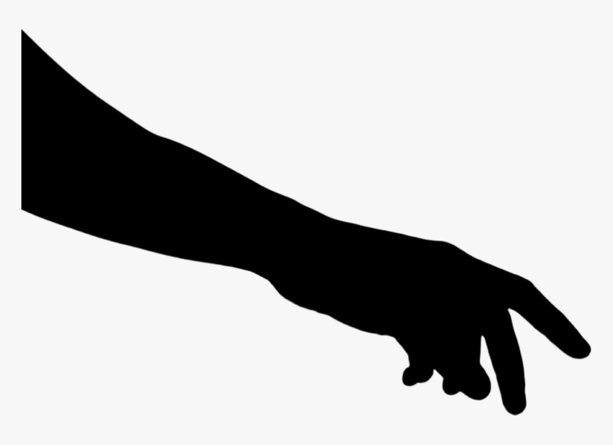 Thumb Clip Art Hand Model Human Leg Silhouette - Shadow, HD Png Download, Free Download