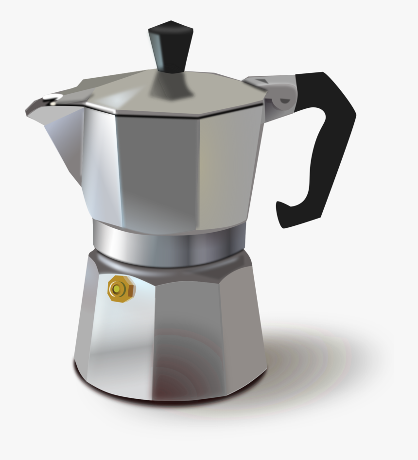 Italian Coffee Maker - Old Metal Coffee Pot, HD Png Download, Free Download