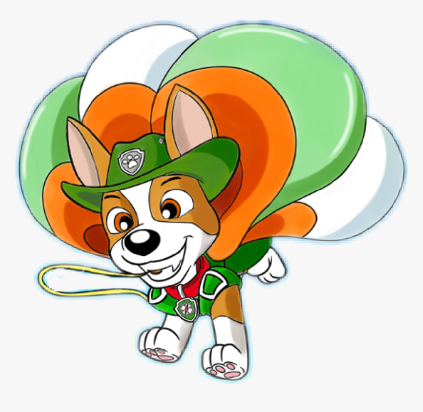 Paw Patrol Tracker Visits His Friends Clipart , Png - Cartoon, Transparent Png, Free Download