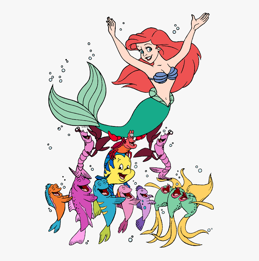 Ariel Under The Sea Clipart, HD Png Download, Free Download