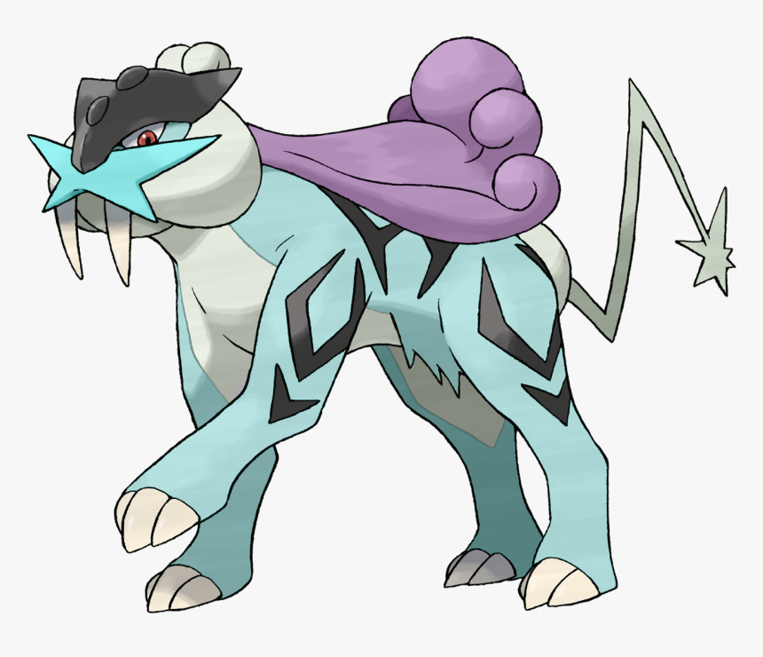 Raikou With Suicune"s Colours , - Pokemon Legendary, HD Png Download, Free Download