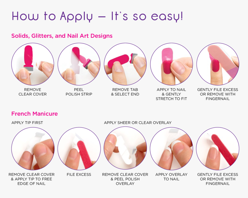 Color Street Application Instructions HD Png Download Kindpng