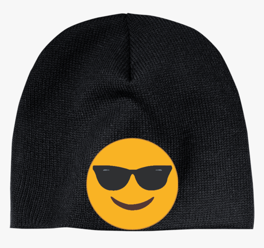 Sunglasses Emoji Cp91 100% Acrylic Beanie - Beanie, HD Png Download, Free Download