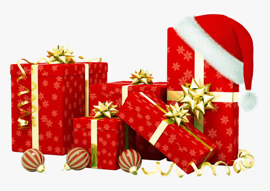 Clipart Present Merry Christmas - Transparent Background Christmas Gifts Png, Png Download, Free Download