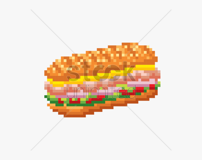 Thumb Image - Pixelated Sandwich, HD Png Download, Free Download