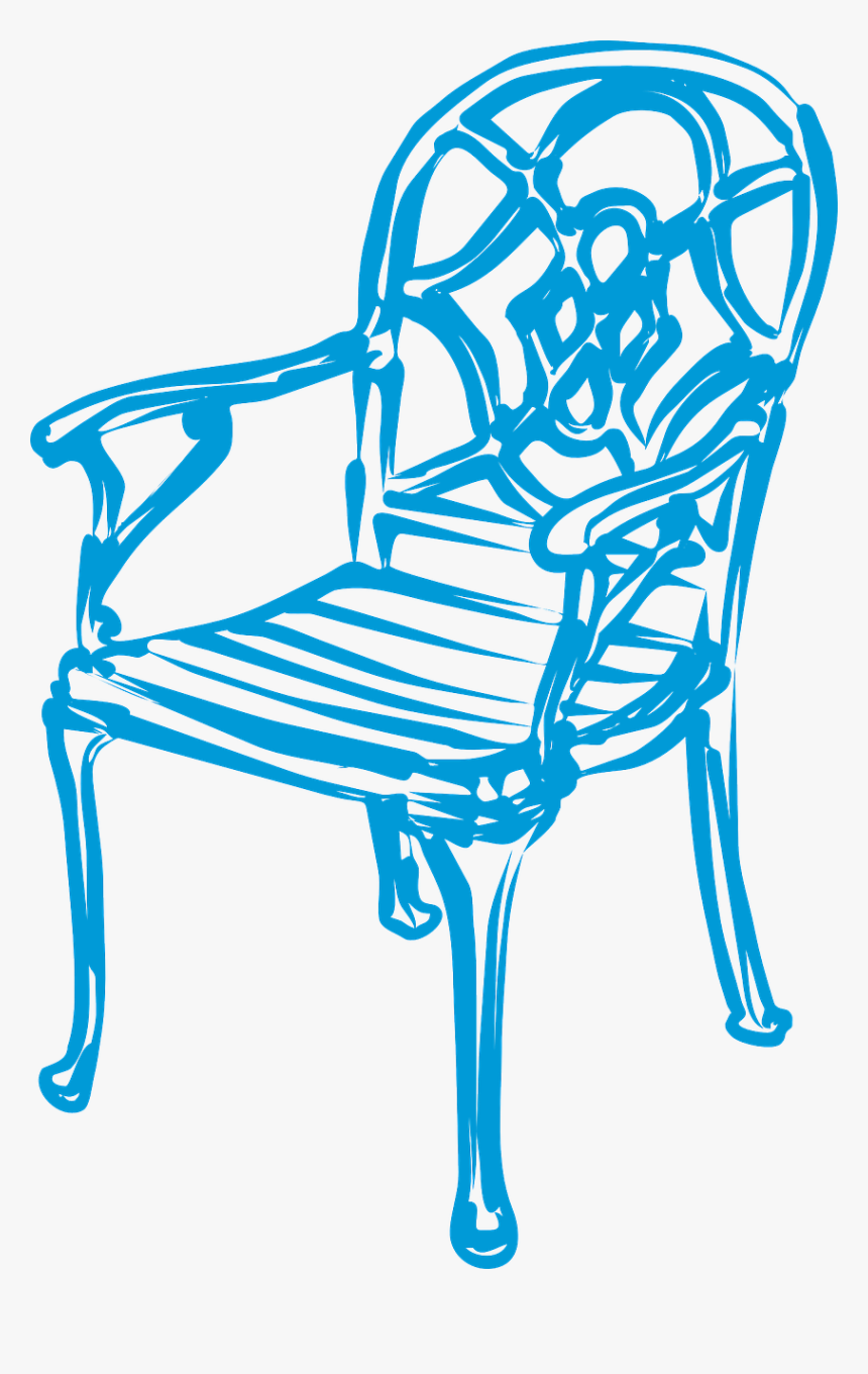 Chair Elegant Design Free Photo - Blue Chair Clip Art, HD Png Download, Free Download